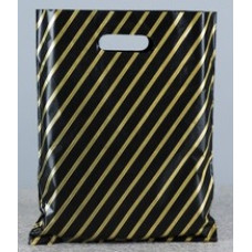 9" x 11" Black & Gold Carrier Bags  