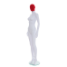 Female White & Red Egg-Head Mannequin