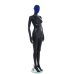 Female Matt Black & Blue Egg-Head Mannequin