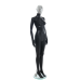 Female Matt Black & Chrome Egg-Head Mannequin