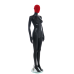 Female Matt Black & Red Egg-Head Mannequin