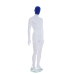 Male White & Blue Egg-Head Mannequin