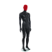 Male Matt Black & Red Egg-Head Mannequin